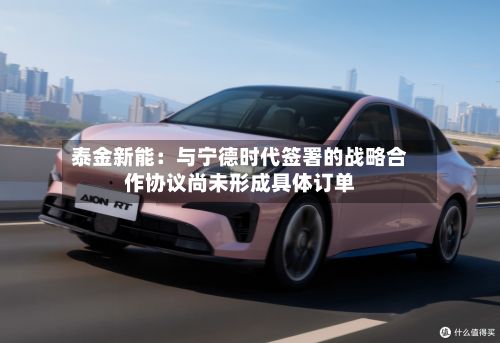 泰金新能:与宁德时代签署的战略合作协议尚未形成具体订单-第1张图片