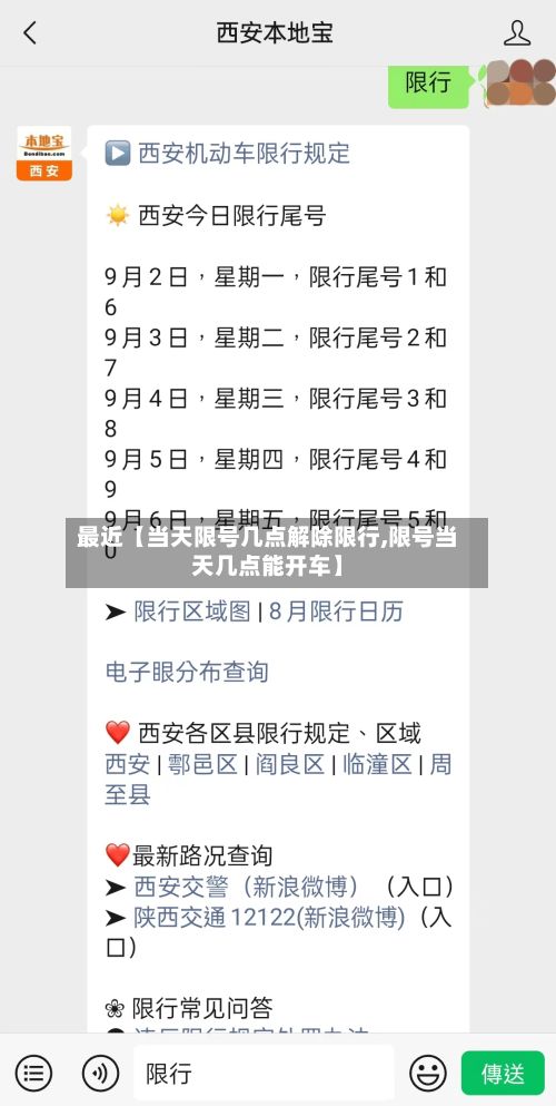 最近【当天限号几点解除限行,限号当天几点能开车】-第1张图片