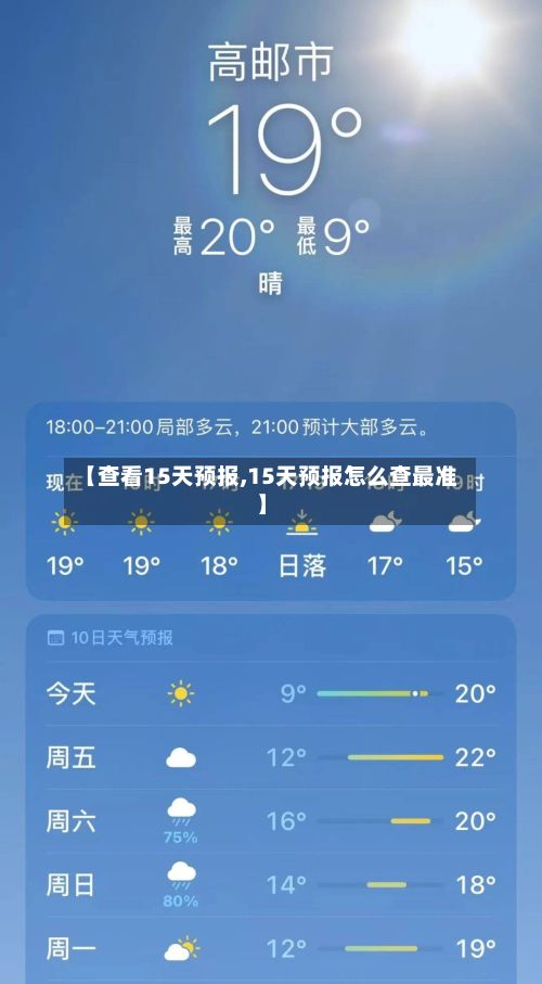 【查看15天预报,15天预报怎么查最准】-第1张图片