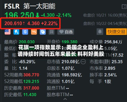 花旗一项指数显示：美国企业盈利上调持续时间创五年来最长 料利好美股-第1张图片