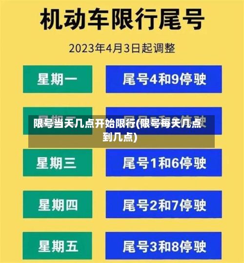 限号当天几点开始限行(限号每天几点到几点)-第1张图片