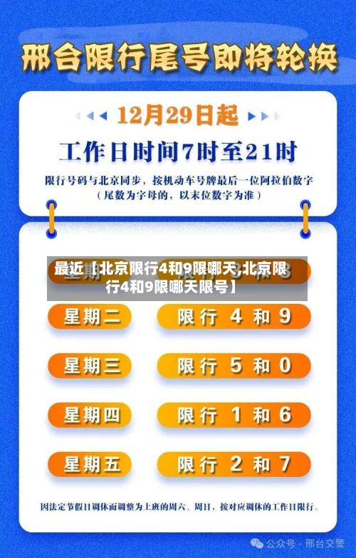 最近【北京限行4和9限哪天,北京限行4和9限哪天限号】-第1张图片