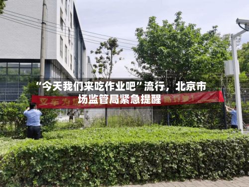 “今天我们来吃作业吧”流行，北京市场监管局紧急提醒-第1张图片