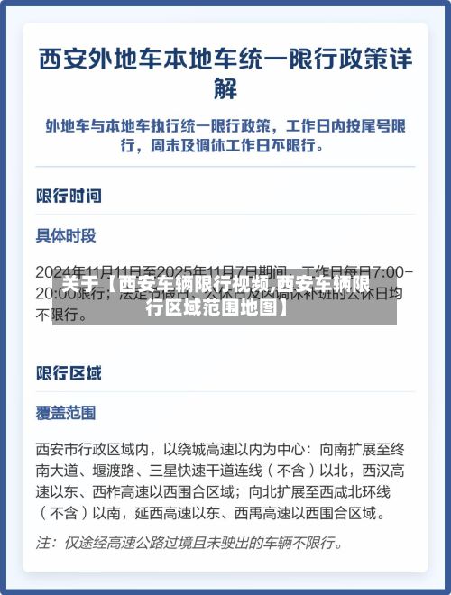 关于【西安车辆限行视频,西安车辆限行区域范围地图】-第1张图片