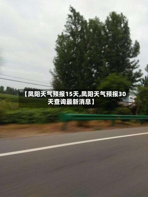 【凤阳天气预报15天,凤阳天气预报30天查询最新消息】-第1张图片