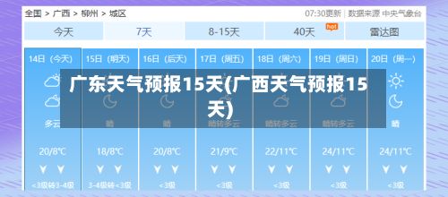 广东天气预报15天(广西天气预报15天)-第1张图片