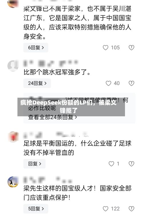 疯抢DeepSeek份额的LP们，被梁文锋拒了-第1张图片