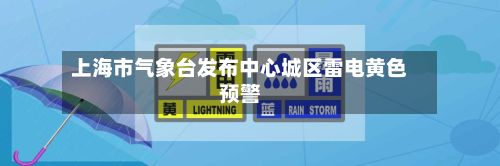 上海市气象台发布中心城区雷电黄色预警-第1张图片
