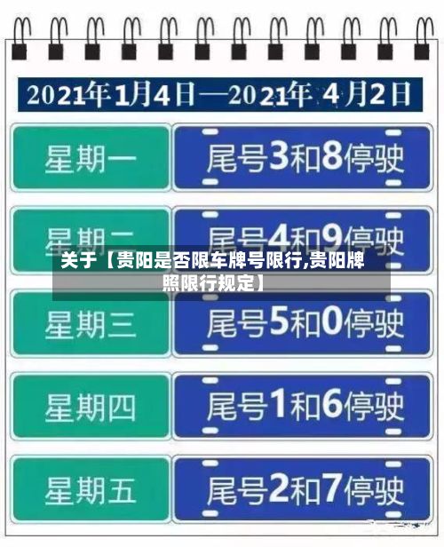 关于【贵阳是否限车牌号限行,贵阳牌照限行规定】-第1张图片